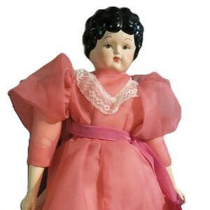 Restored German Angelina Patti China Shouldered Head Doll Elegant Lady 1880s 21"